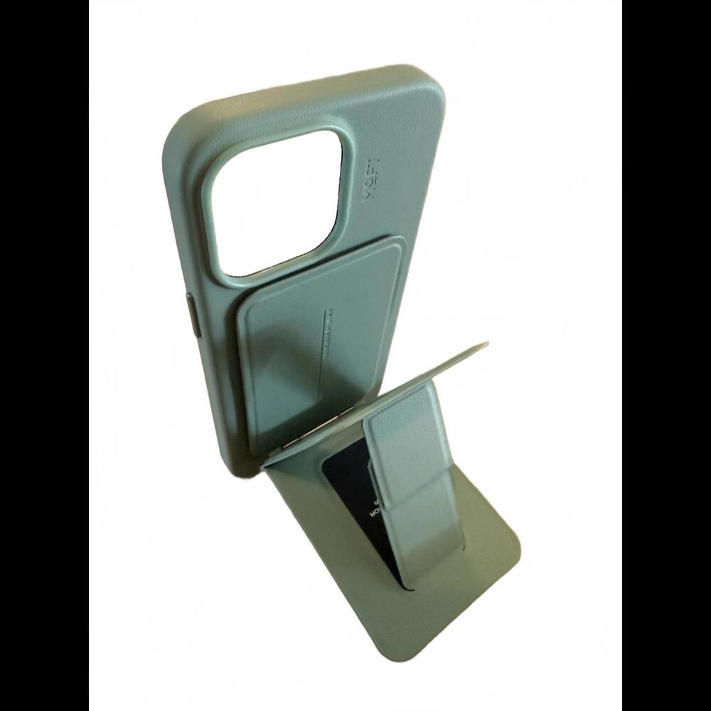 MOFT Green Phone Case with Holder & Stand iPhone 15 Pro Max